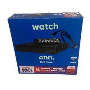 New in Box ONN. HDMI DVD Player Includes Remote